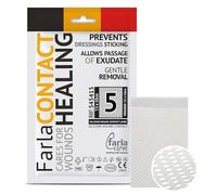 FarlaCONTACT Silicone Wound Dressing Net Contact Layer 7.5 x 10cm, 15 Pcs - Non-Adherent Net Dressings for Wounds First Aid - Safe, Breathable, Sterile, Gentle Removal, Exudate Transfer