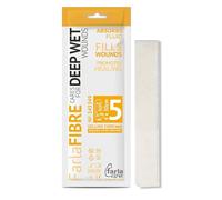 FarlaFIBRE Gelling Fibre Dressing 4 x 30cm, 5 Pcs - Highly Absorbent Dressing for Wet Wounds, Rapid Gel Action - Single-Piece Removal, Eco-Friendly, Multi Layered Adhesive Wound Dressing