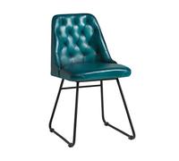 Farland Side Chair - Leather Vintage Blue