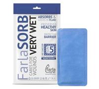 FarlaSORB Super Absorbent Wound Dressings by FarlaCare for Very Wet Wounds 10 x 20cm, 15 Pcs - Multi-Layered Breathable Pad, Skin-Friendly Absorbent Dress Pad, Eco-Friendly Dressing Pads