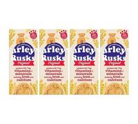 Farleys Rusk Original 9 Biscuits 150g Pack of 4 Baked Cookies Sweet Biscuits Snack Treat Calcium Iron Mineral Vitamin A B C with Welari Thank You Card | (4pack) (600g)
