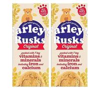 Farleys Rusk Original 9 Biscuits 150g x 2, Baked Cookies Sweet Biscuits Snack Treat Calcium Iron Mineral Vitamin A B C with Welari Thank You Card | (2pack) (3000g)