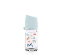 FARLIN Anti-Colic PA Baby Bottle, 2.8 oz - with Silicone Pacifier for 1 Month+ Babies - Thermal Resistant, BPA Free and Dishwasher Safe, Roll-Proof Oval Design (2.8oz,180ml/cc, Jumbo)