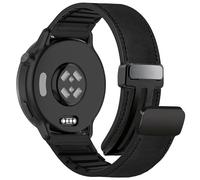 Farluya 18mm Magnetic Leather Band Compatible with Garmin Venu 3S 41mm/Venu 4 41mm/Venu 2S/Vivoactive 4S/Vivomove 3S/Forerunner 255S/Forerunner 265S, Quick Release Genuine Leather Strap for Women Men