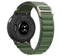 Farluya 20mm Nylon Bands Compatible with Garmin Vivoactive 5 Watch Band/Vivoactive 6/3/3 Music/Venu/Venu Sq 2, Alpine Loop Soft Breathable Adjustable Strap for Forerunner 55/165/245/645/570 42mm