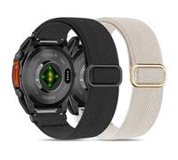Farluya 3 Pack Quick Fit Watchband Compatible with Garmin Fenix 8 47mm/7 Pro/7/6 Pro/6/5 plus/5/E,22mm Soft Elastic Nylon Adjustable Sport Strap for Forerunner 965/970/Instinct 1/2/3 45mm Solar