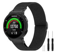 Farluya Elastic Nylon Watchband Compatible with Garmin Forerunner 235/220/230/620/630/735XT,Soft Adjustable Sport Stretchy Replacement Strap for Forerunner 235 Lite/Approach S20/S6/S5 Accessory