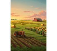 Farm 1500 Piece Jigsaw Puzzles for Adults, Colourful, Challenging & Brainteasing Adult puzzles 1500 Pieces Spring, Fun jigsaws for The Whole Family 34x22 inch