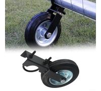 Farm and Fence Gate Casters, Heavy Duty Metal Frame with Rubber Wheels, Load Capacity 500 Pounds, Adjustable Fit for Various Gate Frame Sizes