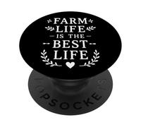 Farm and Life Is The Best Quote Design PopSockets Adhesive PopGrip