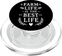 Farm and Life Is The Best Quote Design PopSockets PopGrip for MagSafe