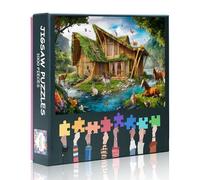 Farm Animal Collection 1000-Pc Jigsaw Puzzle - Animal Artwork for Adult Puzzles Lovers & Decor, Landscape Artwork Puzzle for Family Party Game (27.5"x19.7")
