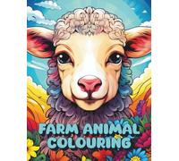 Farm Animal Colouring: 45 Instricate designs to be coloured as you please. 1 per page, 8.5x11in