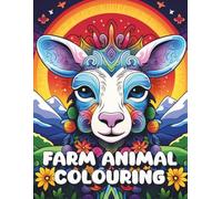 Farm Animal Colouring: Adult colouring book with Sheep, Pigs, Chickens and Goats 8.5x11in, 45 Intricate Designs one per page
