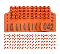 Farm Animal Ear Tag Applicator Set - Livestock Identification Tagger With 001 100 Numbered Tags For Cattle Goat Sheep Horse Poultry Tracking Tool Equipment | Ranch Record