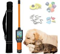 Farm Animal Ear Tag Reader with 20000 Data Memory - Portable Stick Scanner for Livestock Management, Universal Pet Chip Scanner Fast Read in 100ms