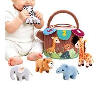 Farm Animal Figurines Interactive Sensory Barn Figure for
