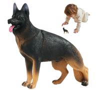 Farm Animal Figurines, Realistic German Shepherd Figurine Fairy Garden Accessories, Dog Figurines for Science Project, Birthday Cake Topper Gift for KidsFarm Animal