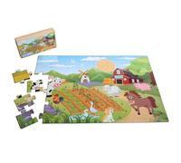 Farm Animal Floor Puzzle for Kids, 48 Piece Jigsaw Puzzles for Kids Ages 3-5, Preschool Learning Toys for Toddlers and Gifts for Children Ages 4-8