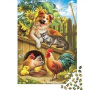 Farm Animal Friends Puzzle Lovers Jigsaw 1000 Pieces After-school Puzzle Activity Great Gift Idea 38x26cm/1000pcs