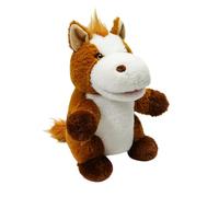 Farm Animal Hand Puppet - Plush PP Cotton 9.84in | Working Mouth Poultry Hand Puppet | Early Education FingerPuppet Toy For Kids Classroom Storytelling School Performance Play