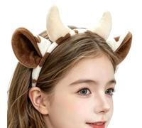 Farm Animal Headbands Halloween Cute Cow Ears Horns Cosplay Costume