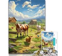 Farm Animal Jigsaw Puzzles for Adults 1000 Jigsaws,Challenging To Complete But Fun And Humorous Unique Home Decor And Gifts (38x26cm)