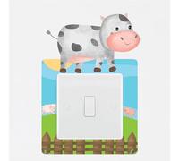 Farm Animal Light Switch Surround Sticker Nursery Jungle Safari Childrens Decal Wall Art Sticker Vinyl Kids Boys Girl Bedroom Room Decor