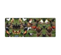 Farm animal Mouse Pad 12x31.5in Large Desk Throw