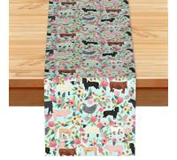 Farm animal Multi Purpose Table Runner for Home Decor, Printed Table Cloth for Kitchen Table, Countertops & Dining Area