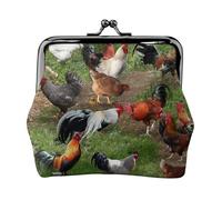 Farm Animal Personalised Unisex Printed Coin Purse - Premium Microfibre Leather Wallet With Snap Closure