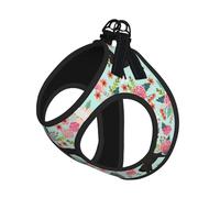 Farm Animal Print Pet Leash Vest Soft Adjustable Step in Puppy Vest Outdoor Walking with Leash