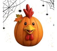 Farm Animal Pumpkin Figurines Cow Duck Sheep Chicken Pumpkin Decorative Figures