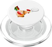 Farm Animal Rooster "Cock-A-Doodle-Doo" in Japanese Chicken PopSockets PopGrip for MagSafe