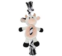 Farm Animal Rope Plush Toy - Cow - Keep Your Dog Entertained and Stimulated - Designed With a Durable Rope for Tugging - Surrounded by an Adorable Farm Animal Plush That is Perfect for Snuggling