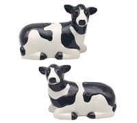 Farm Animal Salt & Pepper pot set Dairy Highland Cow Pig Sheep lover gift boxed