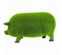 Farm Animal Sculpture - Outdoor Garden Figurines, Solid Resin Decorative Statue With Whimsical Cute Design, Rustic Countryside Accent Artwork, Eye Catching Landscape Ornament, Aesthetic Display