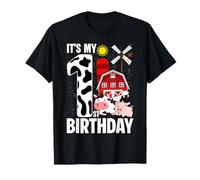 Farm Animals 1 Year Old It's My 1st Birthday Party T-Shirt
