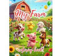 Farm Animals Coloring Book for Kids: 50 Adorable Single-Sided Pages