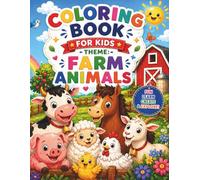 Farm Animals Coloring Book for Kids Ages 3-8: Fun & Easy Coloring Pages with Activities, Tracing, Matching & Learning Sounds