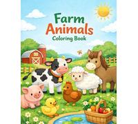 Farm Animals Coloring Book for Kids: Simple & Fun Coloring Pages for Ages 3-7 (Dream Weaver Coloring Collection)