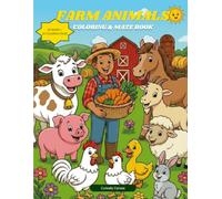 Farm Animals Coloring & Maze Book: 40 Fun Activities for Kids Ages 4-8