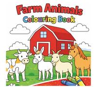 Farm Animals Colouring Book for Kids Aged 3-8