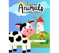 Farm Animals Colouring Booklet: Colour, Trace & Learn: A Fun Early Learning Activity Book for Toddlers and Preschoolers Ages 3-5