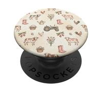 Farm Animals Cottagecore Countryside Farmhouse Graphic PopSockets Adhesive PopGrip