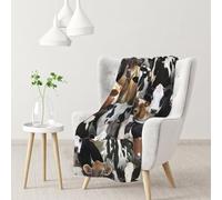 Farm Animals Dairy Cows Cow,Soft Blanket Warm Anti-Pilling Flannel Plush Throw Blanket 76 X 102 cm