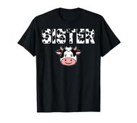 Farm Animals Dairy Farming Farmer Cow Lover Sister T-Shirt