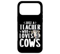 Farm Animals Dairy Farming - Just a Teacher Who Loves Cows Case for iPhone 17 Pro Max