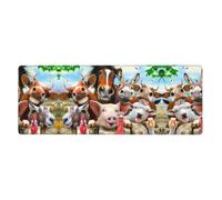 Farm Animals Mouse Pad 12x31.5in Extended Gaming Surface