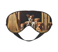 Farm Animals Print Satin Sleep Mask & Eye Mask | Deep Dream Sleep Masks for Women & Men | Soft Sleeping Eye Mask to Nourish Skin